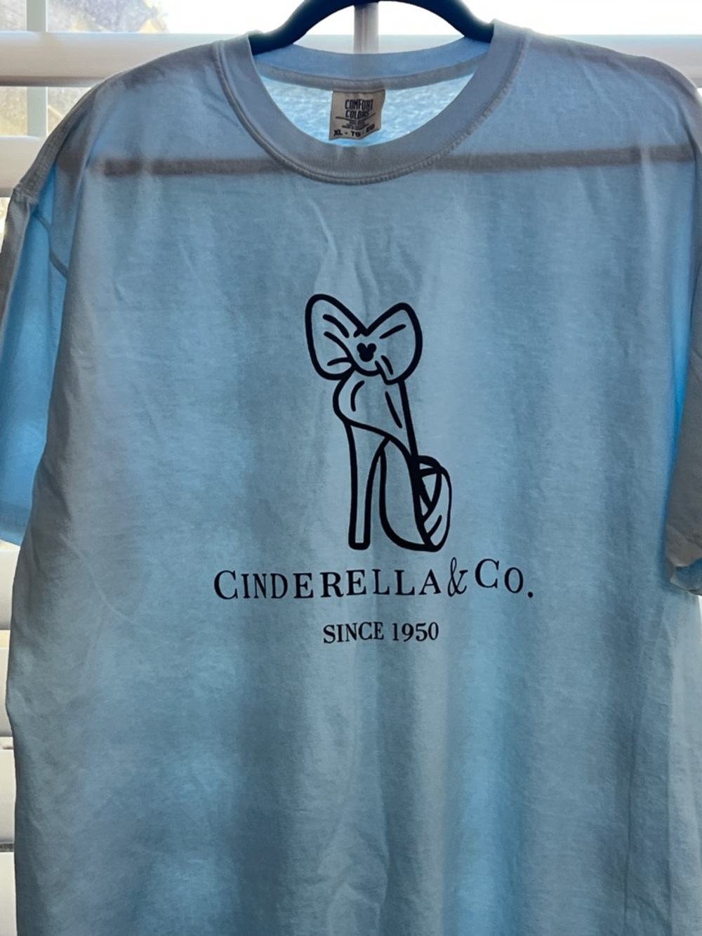 Cinderella White Tee with Black Logo Graphic